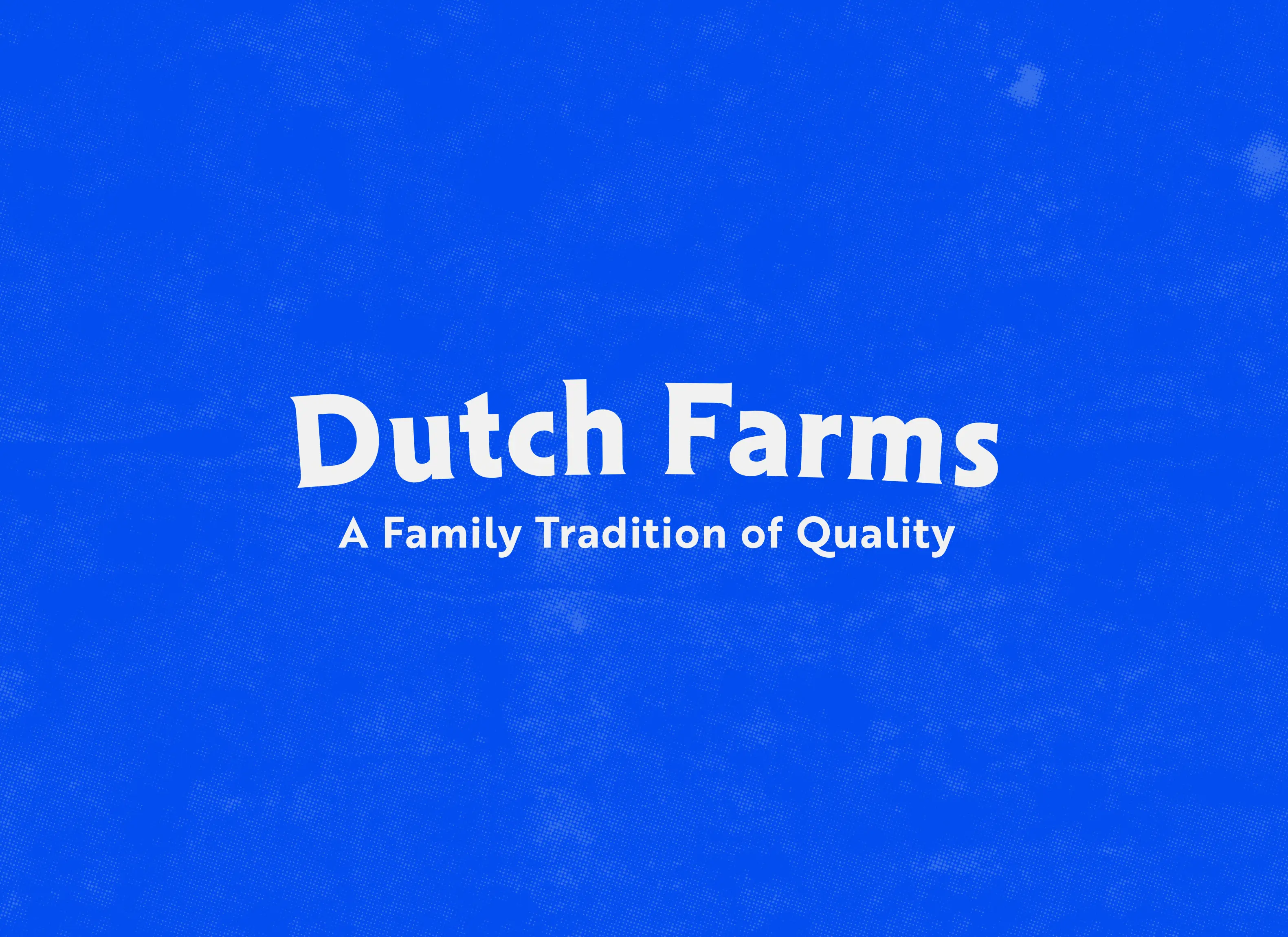 Dutch Farms Rebrand Project