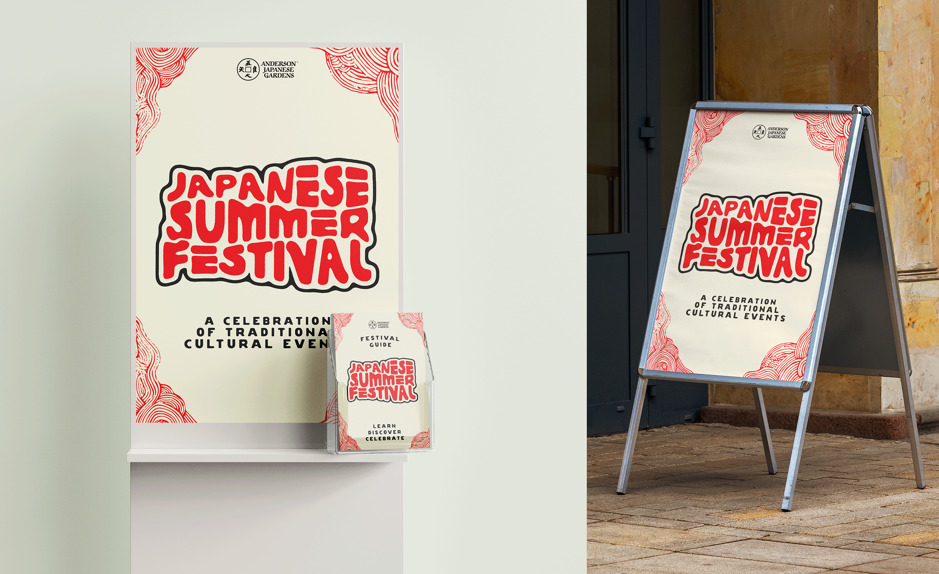 Japanese Summer Festival Display Stands