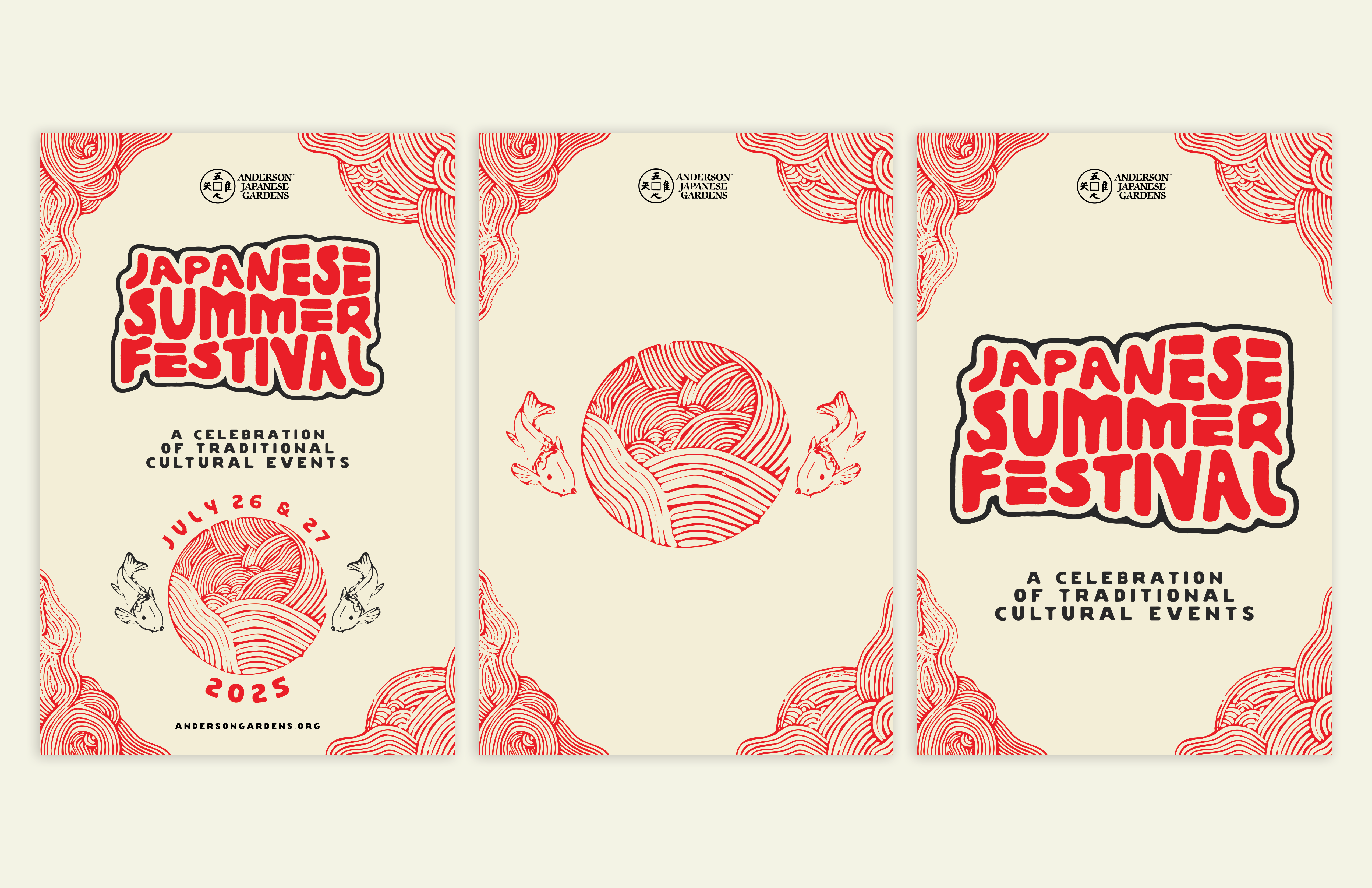 Japanese Summer Festival Posters