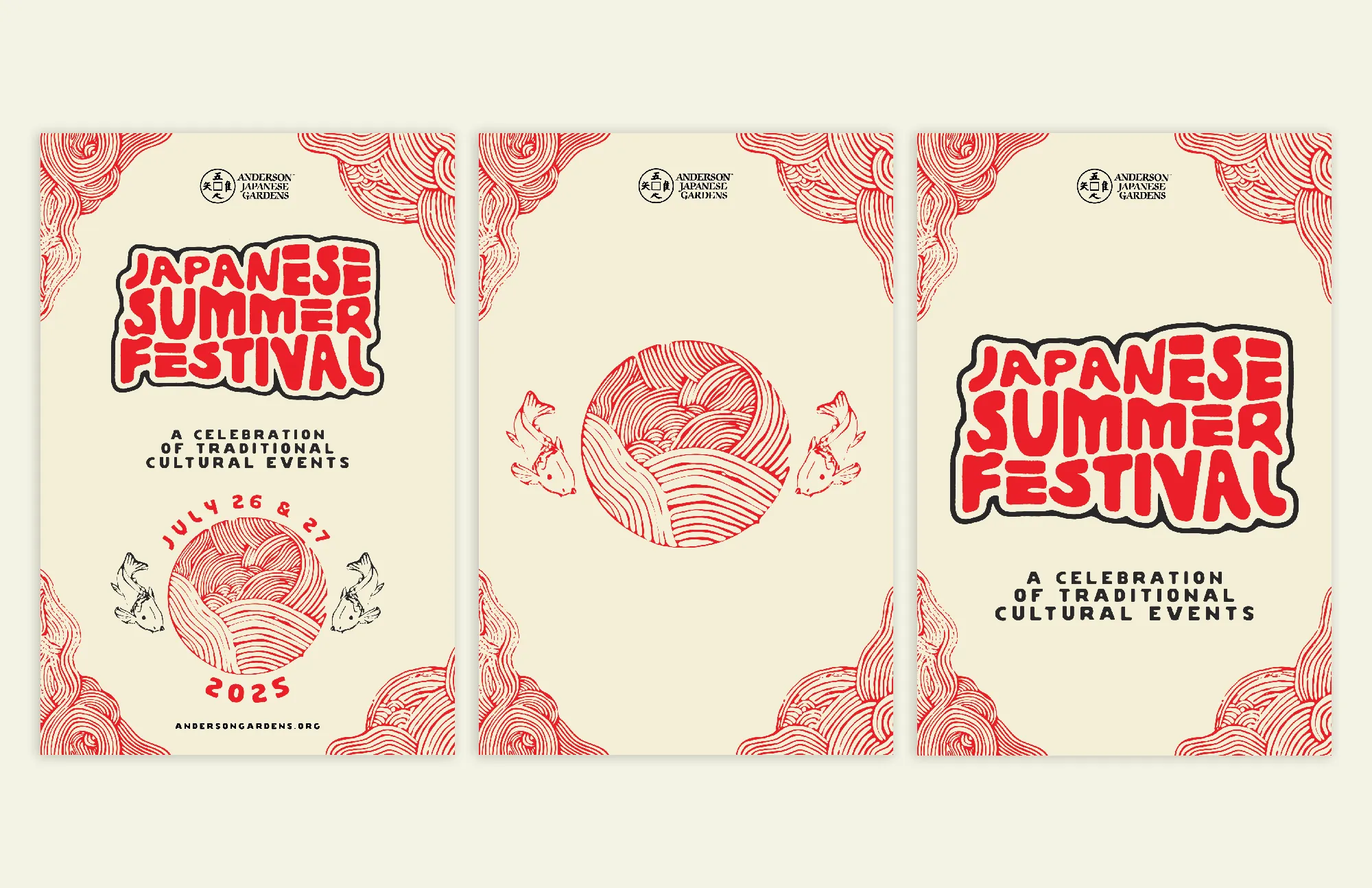 Japanese Summer Festival Posters