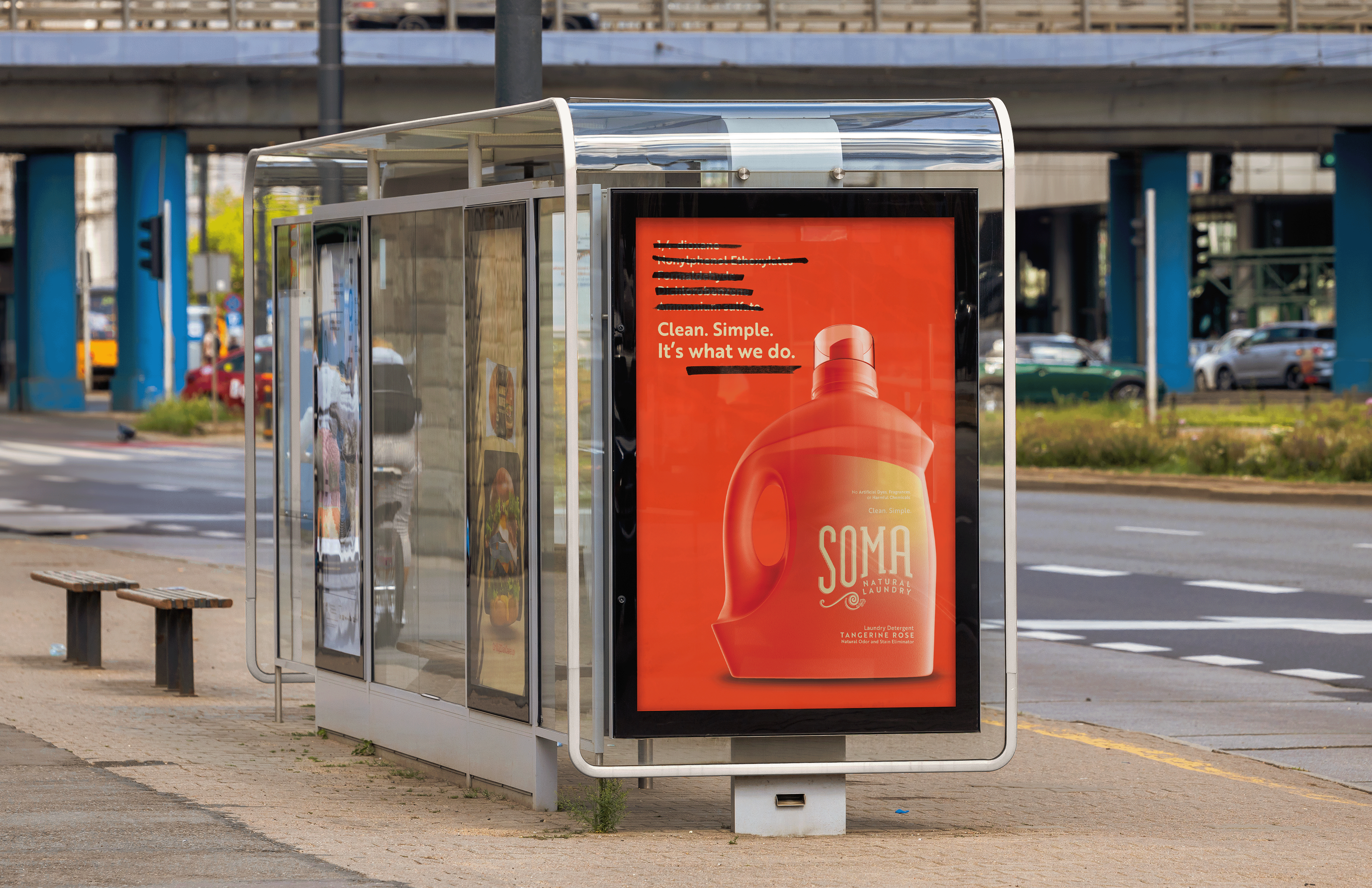 SOMA Bus Stop Advertisement