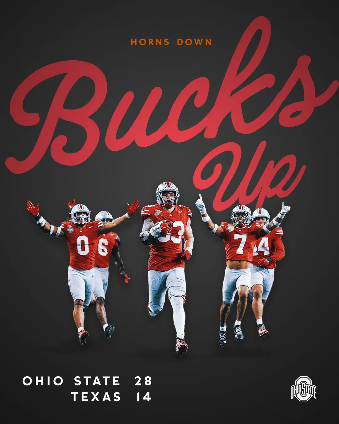 Ohio State Football Commemorative Social Media Post